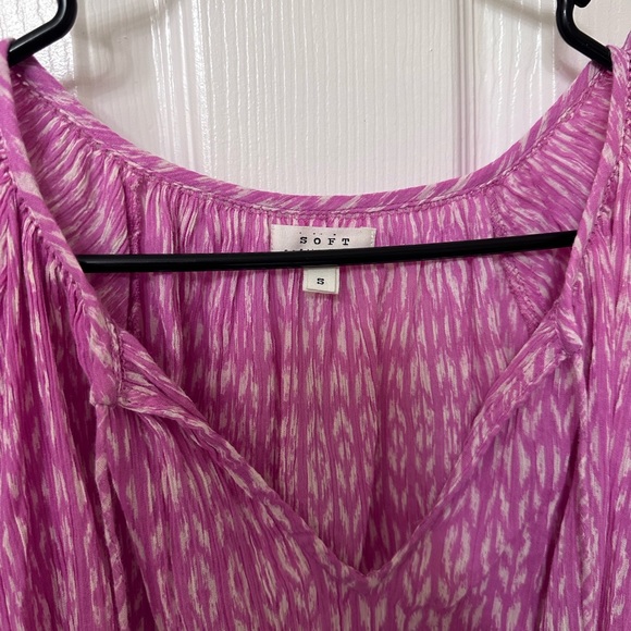 SOFT JOIS SIZE SMALL PINK & white shirt NEW w/ TAGS - Picture 8 of 8
